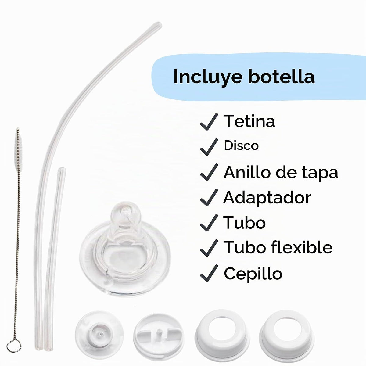 Podee - Botella manos libres para bebé, sistema de alimentación ant...