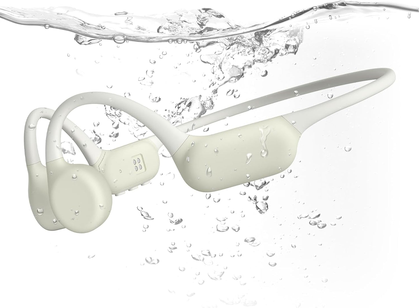 Auriculares de conducción ósea, auriculares de natación impermeable...