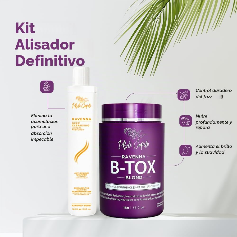 I Belli Capelli Ravenna Blond B-tox Kit de tratamiento para el cabe...