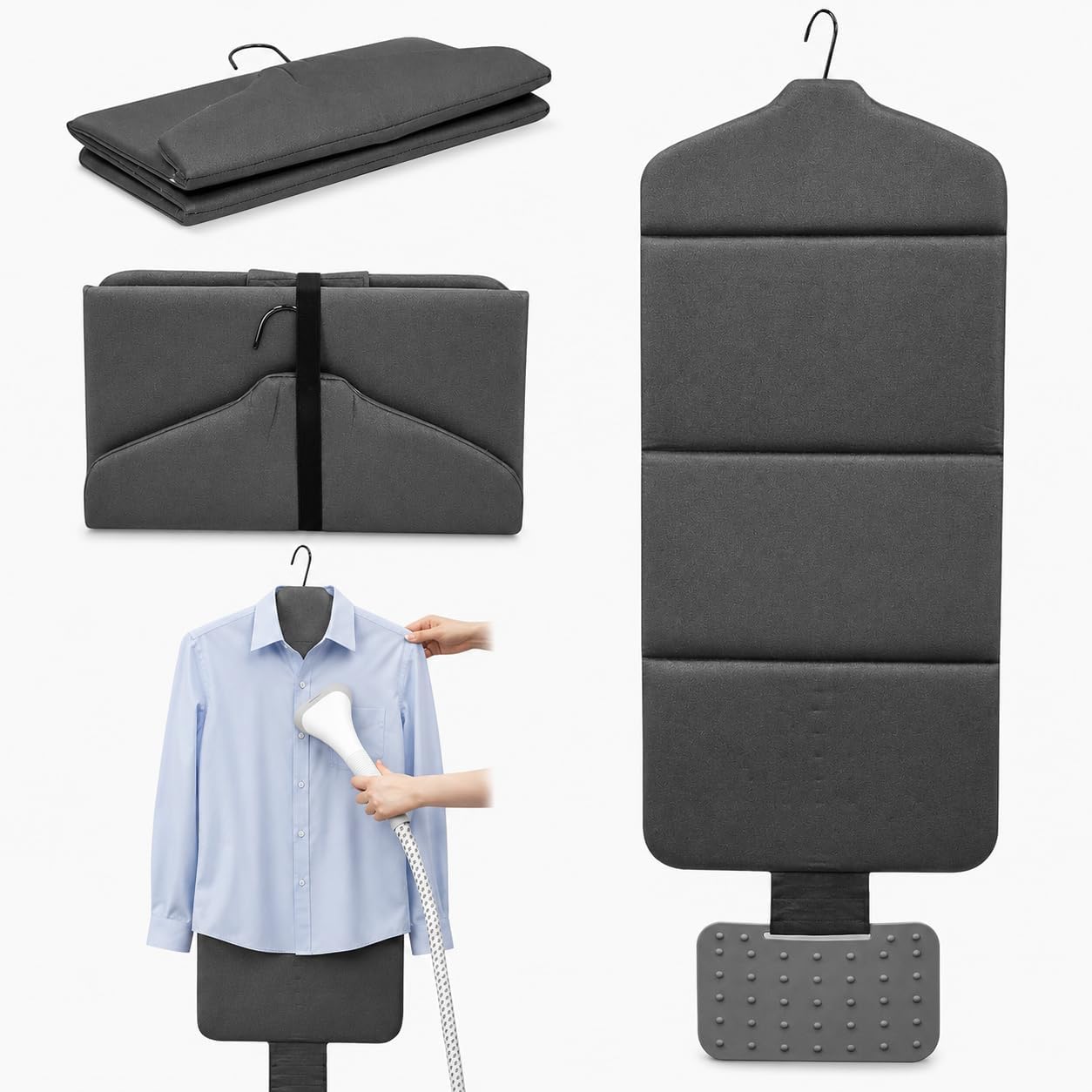 Tabla de vapor plegable para ropa, 35.62 x 15.75 pulgadas, alfombri...