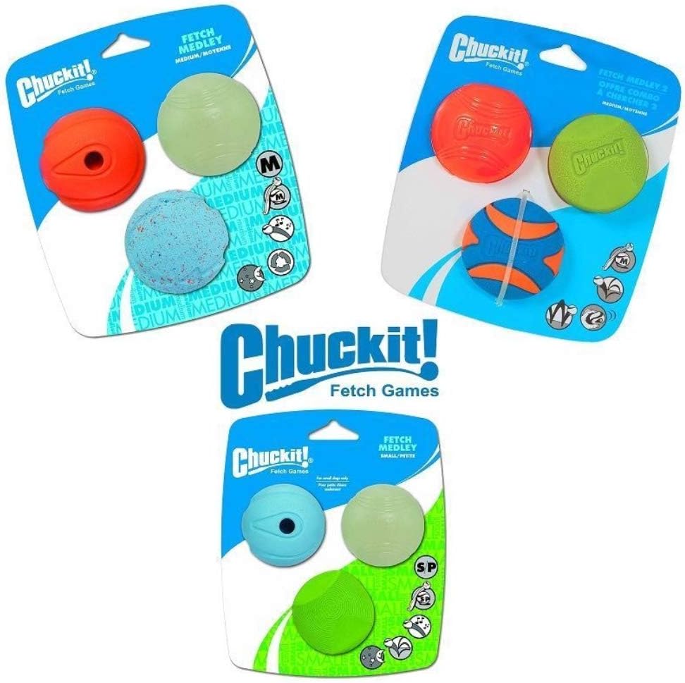 Chuckit - Pelotas para perros Gen 1, juguetes interactivos para per...