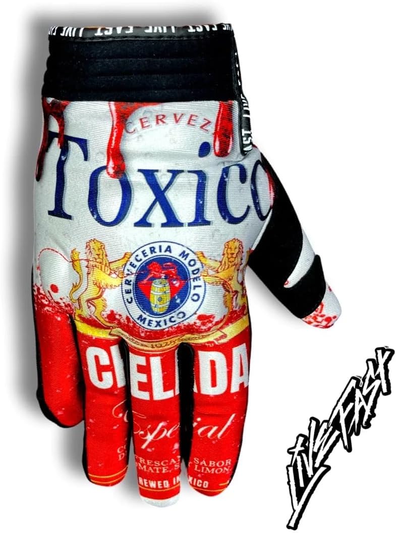 Live Fast Guantes de moto Modelo Toxico