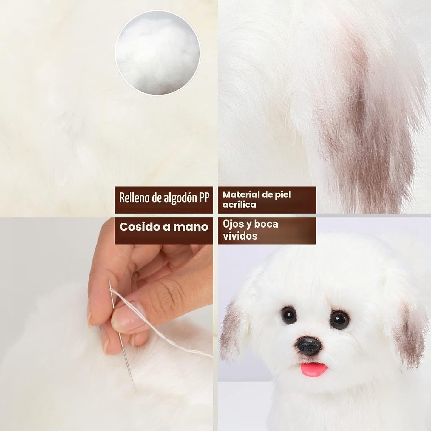 CU-MATE Juguete electrónico para perro que camina, cachorro maltés...