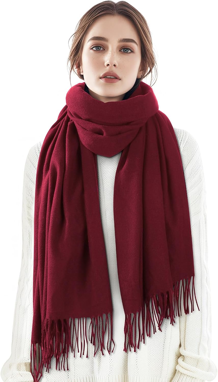 Premillow Bufanda de invierno para mujer, chal de pashmina, bufanda...