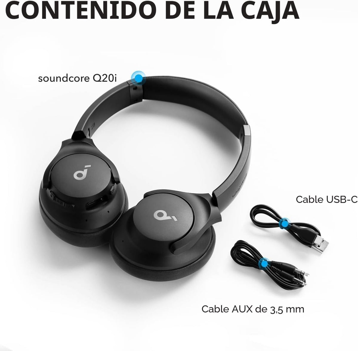 Soundcore by Anker Q20i Auriculares híbridos con cancelación activa...