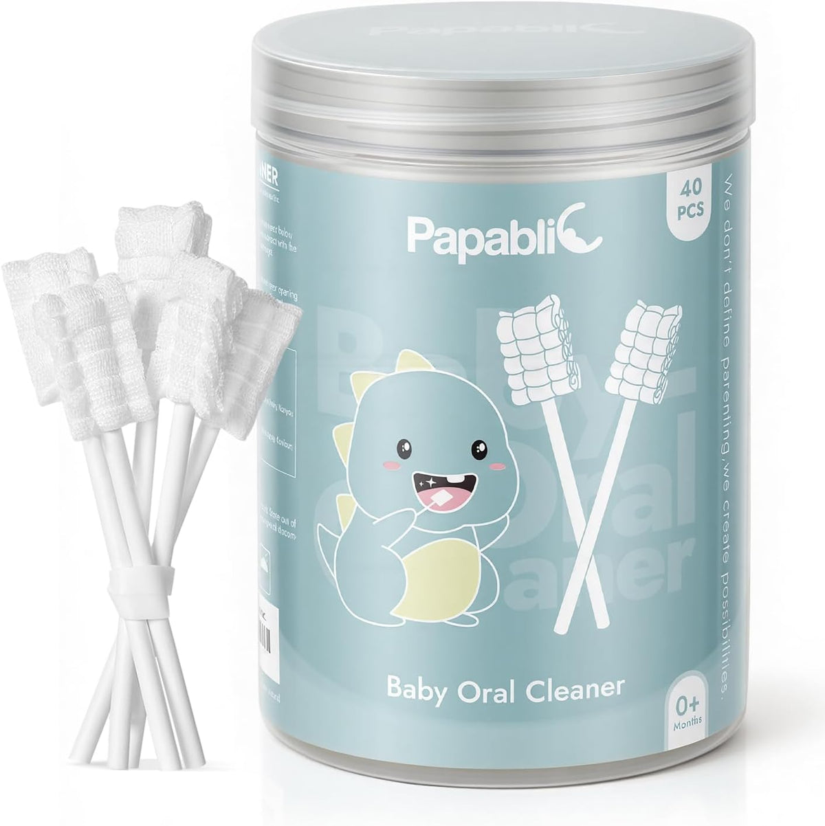 Papablic Limpiador de lengua de bebé para bebés oral de 0 a 2 años...