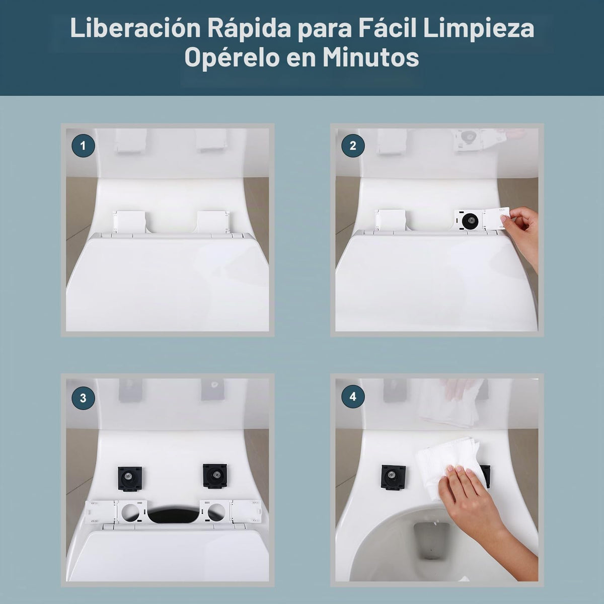Asiento de inodoro alargado de cierre lento con asiento para niños...