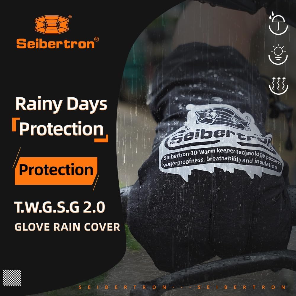 Guantes de lluvia Seibertron T.W.G.S.G 2.0 - Guantes impermeables y...
