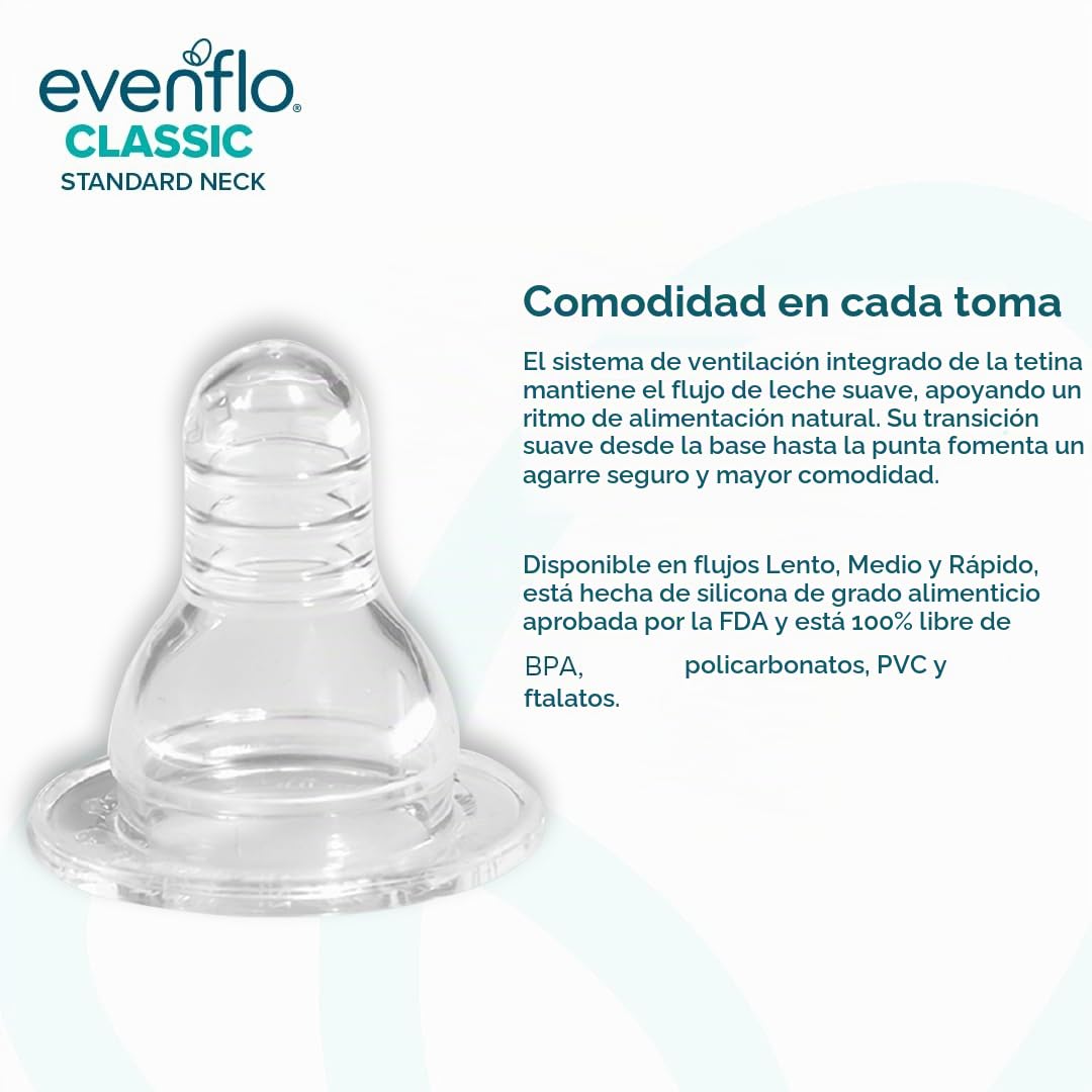 Botellas de polipropileno clásicas con estampados de Evenflo para b...