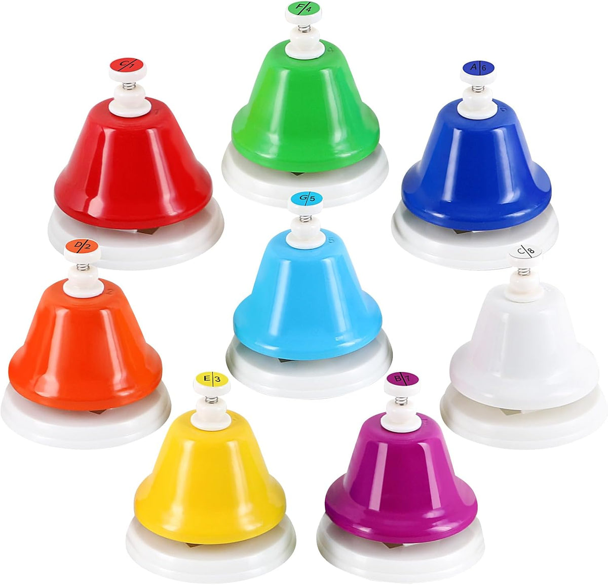 EASTROCK DeskBells - Juego de mancuernas de 8 notas para adultos |...