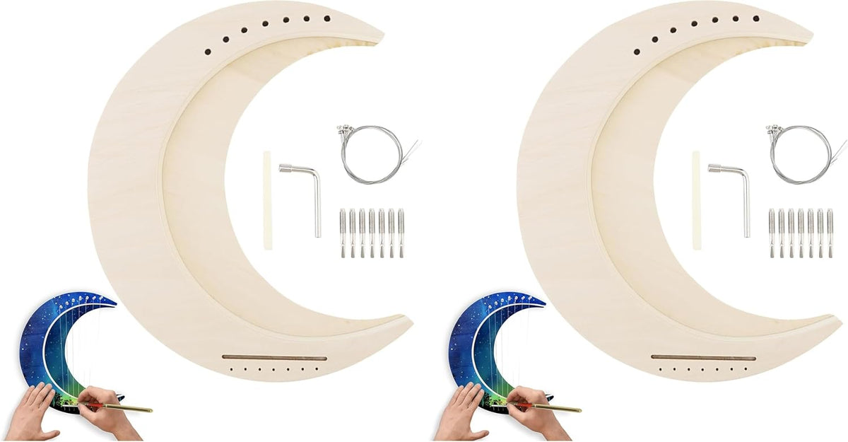 OriGlam Arpa de lira de 7 cuerdas para bricolaje, instrumento music...
