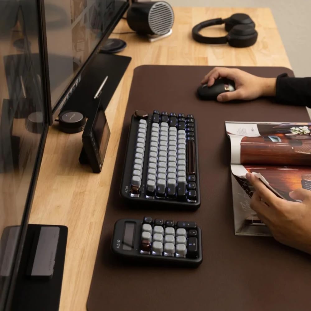 Azio IZO - Teclado mecánico inalámbrico BT5\/USB para PC y Mac, int...