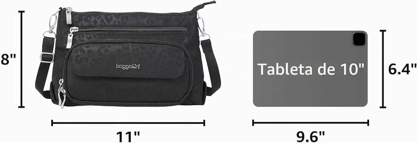 Baggallini Original Everyday 11x7.5 Bolsos cruzados con RFID, liger...