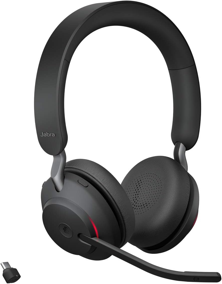 Jabra Evolve2 65 - Auriculares inalámbricos Bluetooth con micrófono...