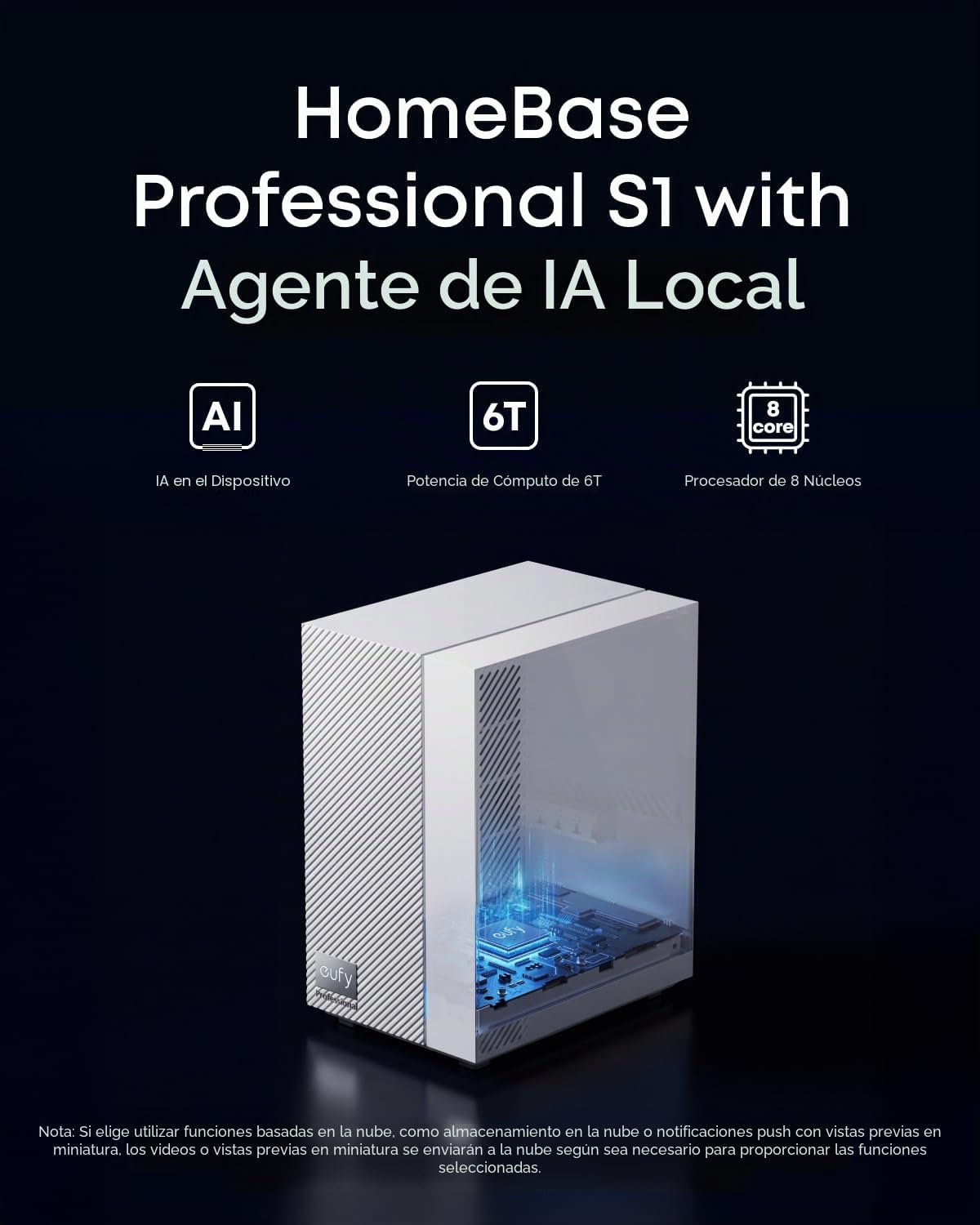 eufy HomeBase Professional S1, centro de seguridad para el hogar, c...