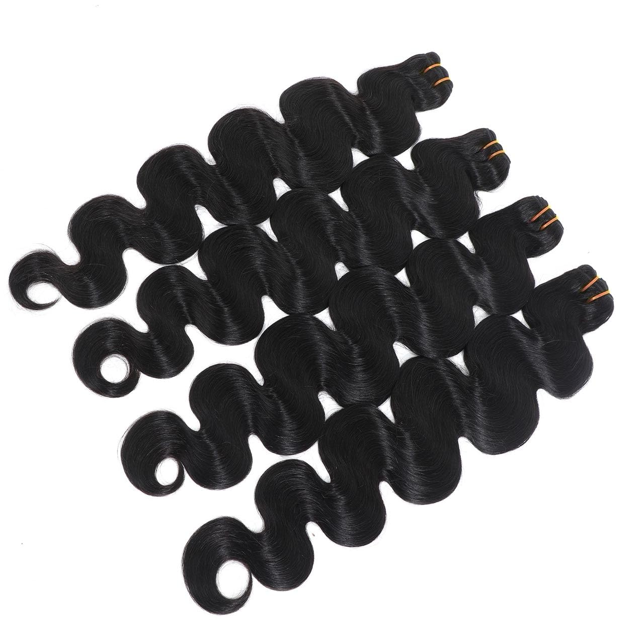 Extensiones de cabello humano virgen brasileño 16A sin procesar, 10...