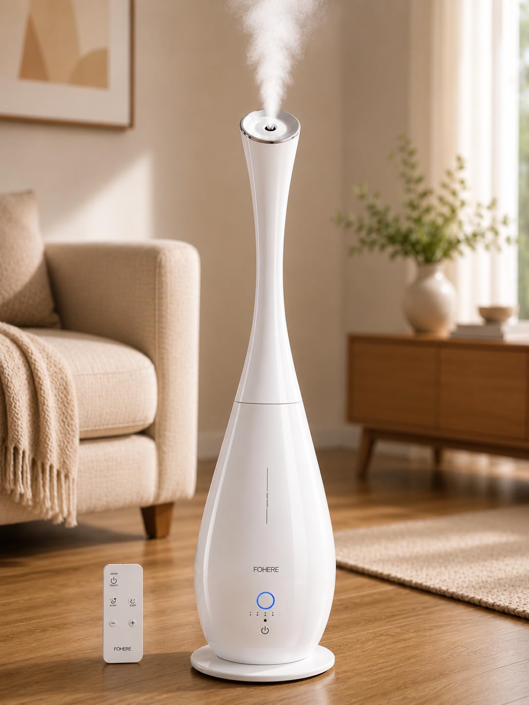 FOHERE Humidificadores para dormitorio, habitación grande, 5 L, hum...