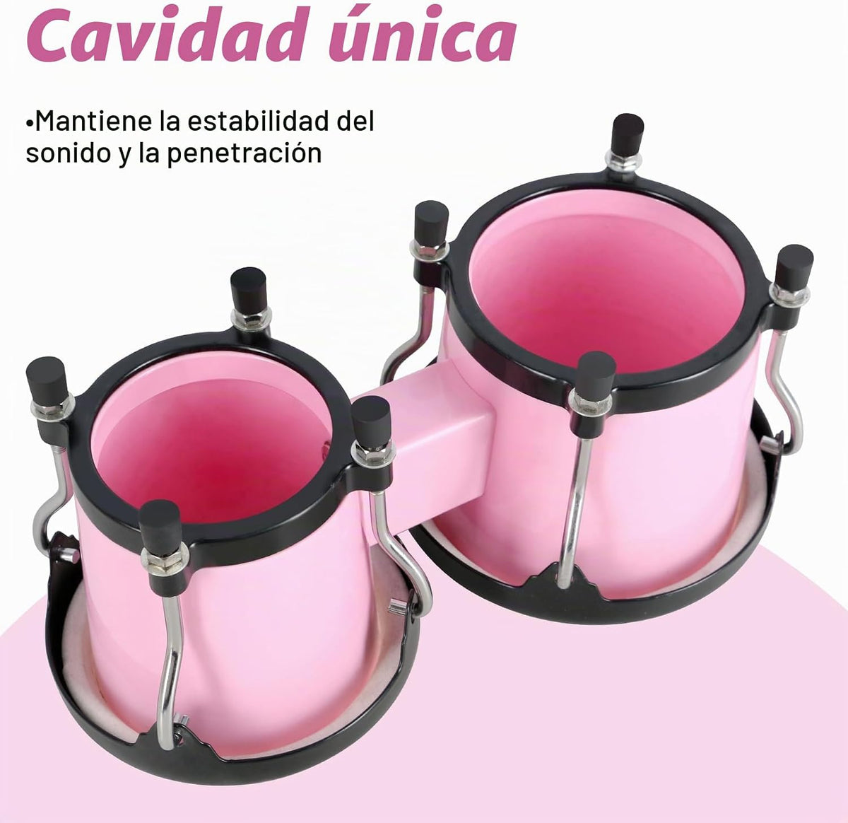 VANPHY Juego de Tambores Bongo de 4'' y 5'' para Ni...