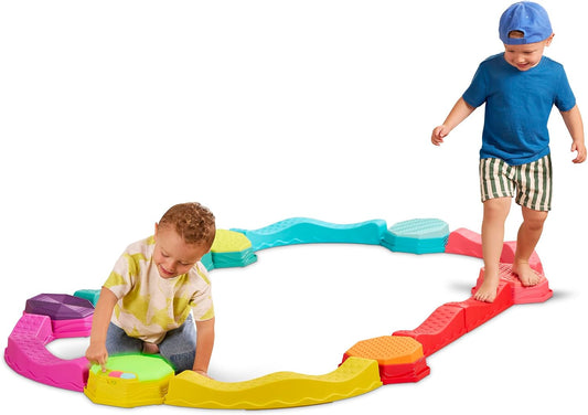 B. toys Juego de vigas de equilibrio, vigas onduladas musicales y p...