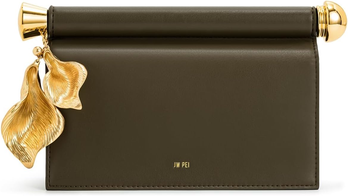 JW PEI Bolso de mano con colgante de metal adornado para mujer Holly