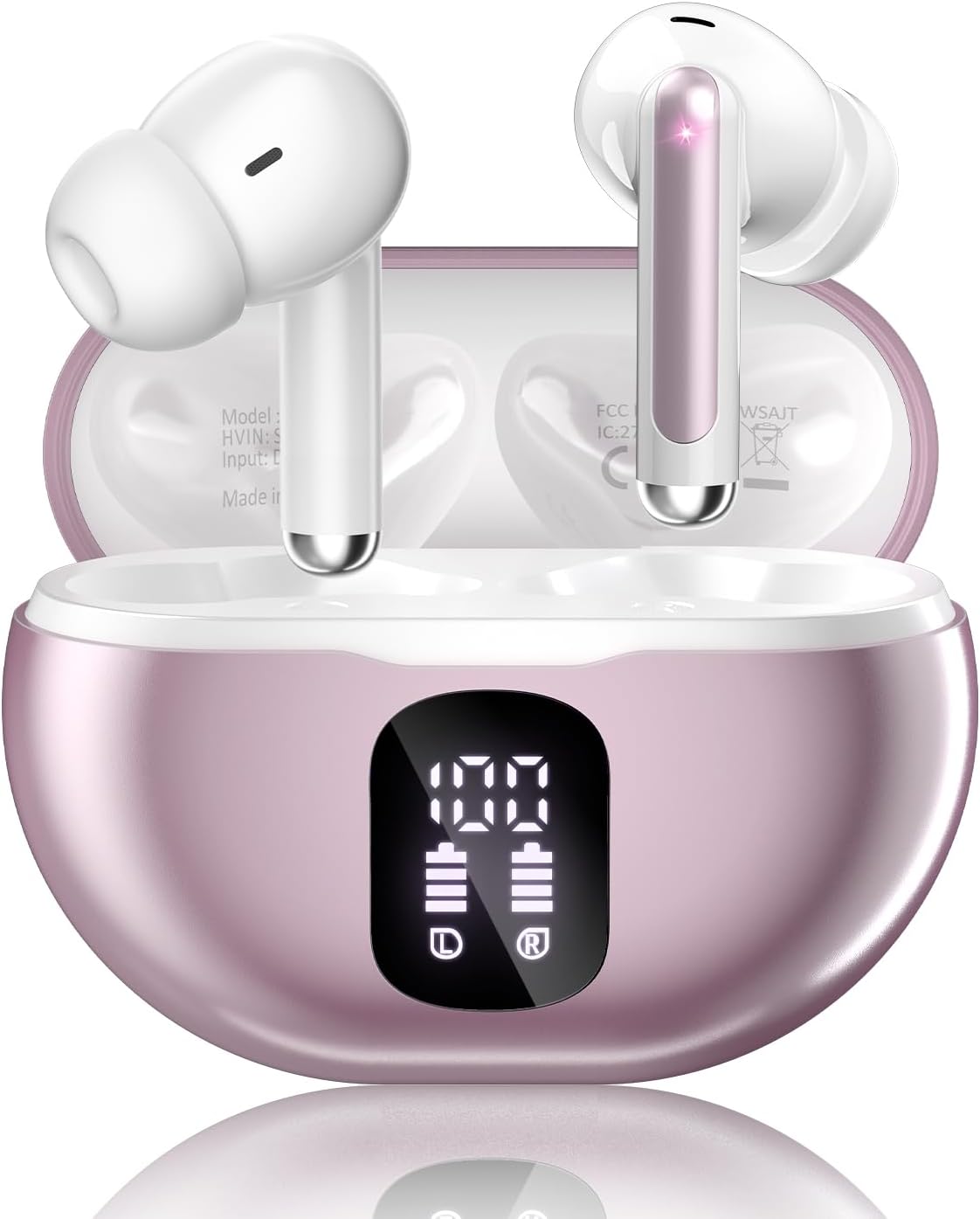 Auriculares inalámbricos, Bluetooth 5.4 auriculares estéreo de grav...