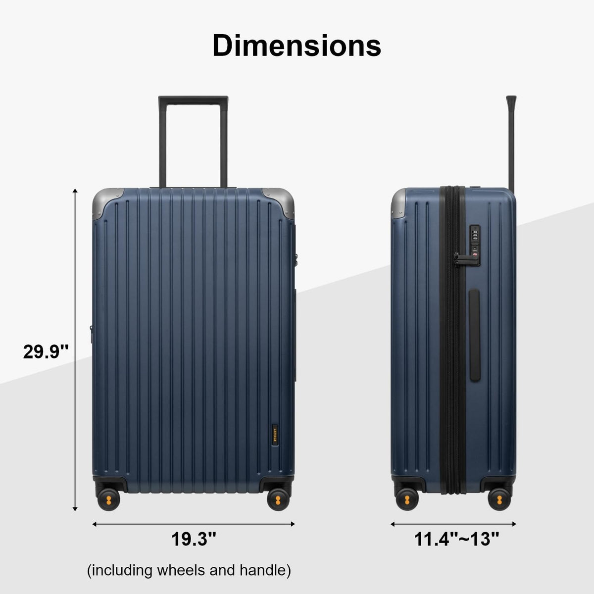 LEVEL8 Equipaje de mano aprobado por aerolíneas, maletas rígidas co...