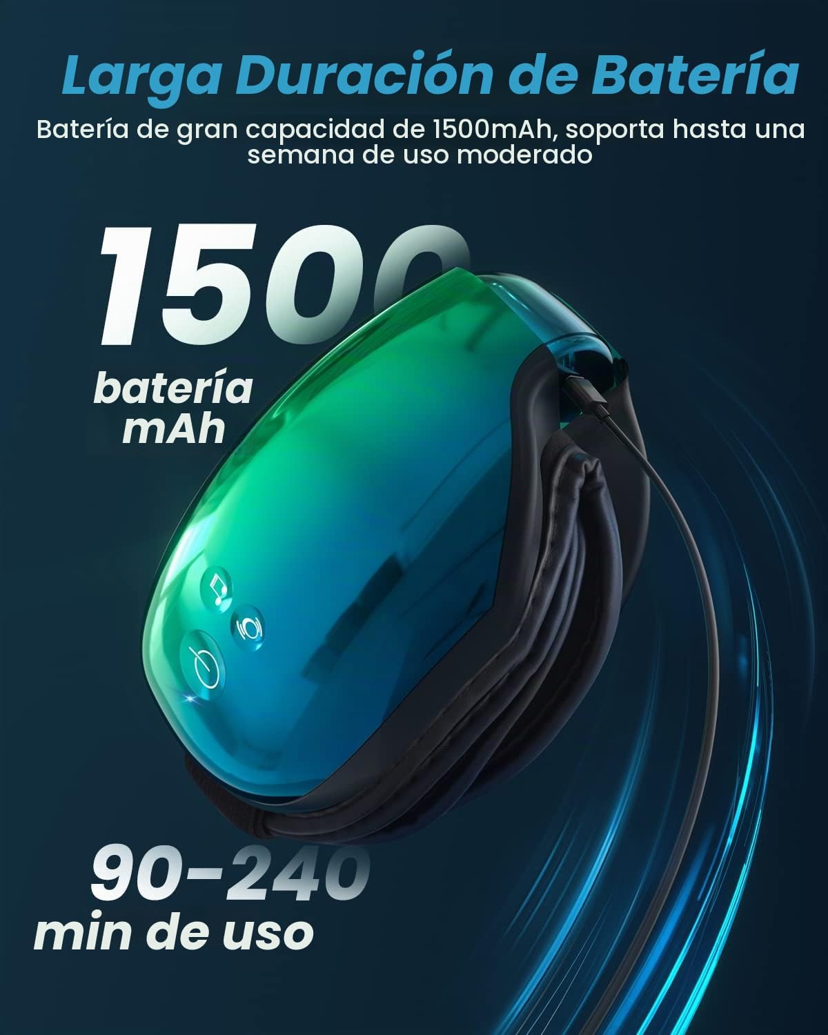 RENPHO Masajeador de ojos con calor, regalos de cumpleaños para muj...