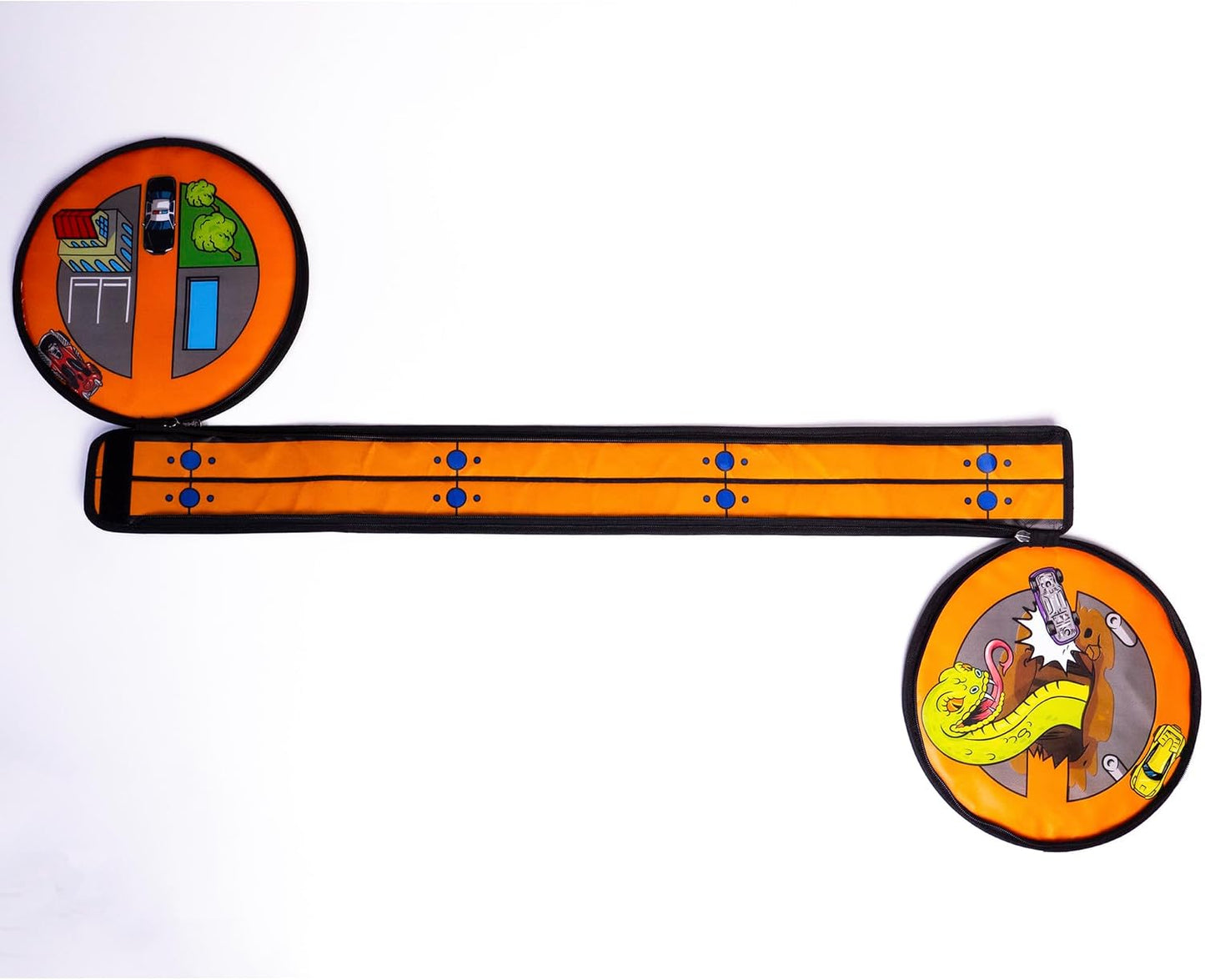 Hot Wheels ZipBin Wheelie Track Pack - Almacenamiento portátil de a...