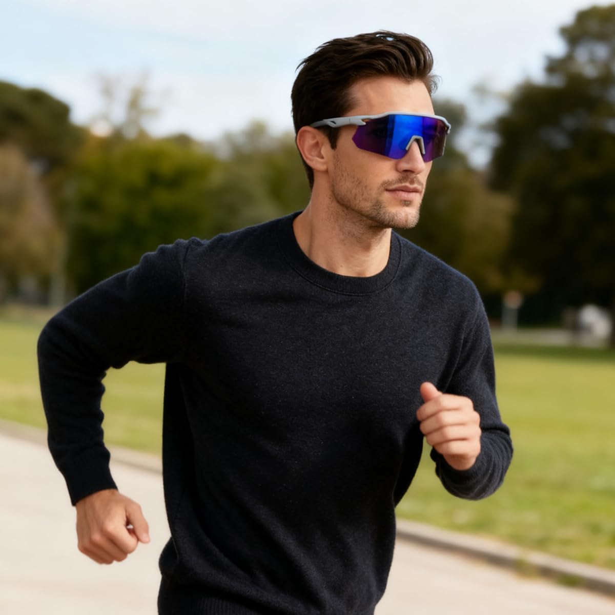SEKKAF Gafas de sol deportivas polarizadas para hombres y mujeres,...