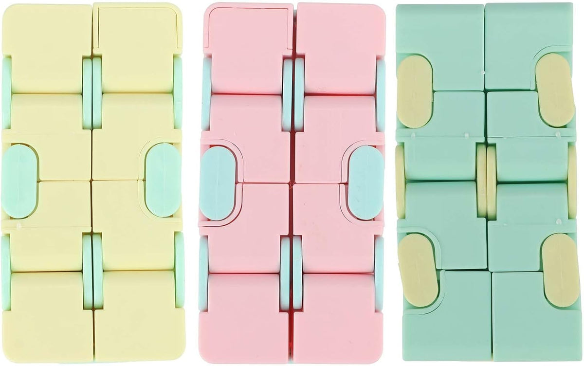 3 piezas de plástico infinito cubo mate descompresión adornos para...