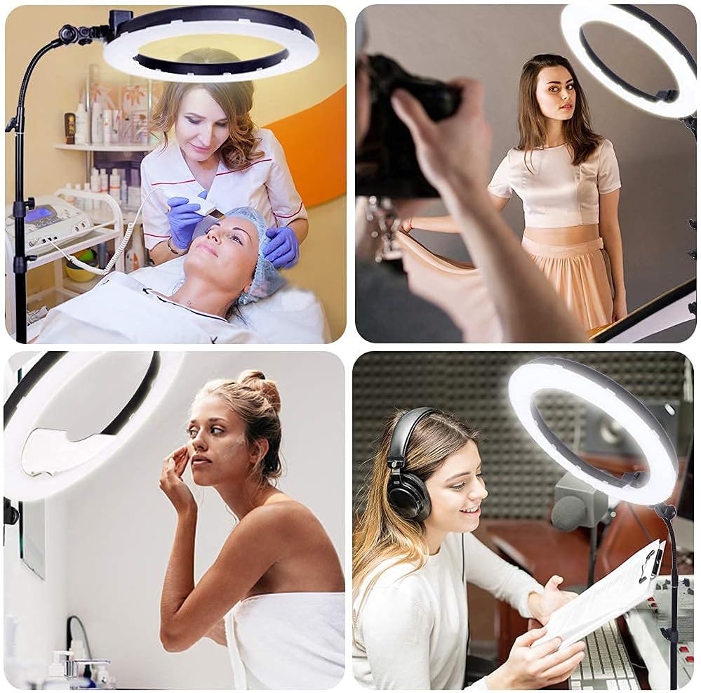 GSKAIWEN 18 pulgadas 65W LED Maquillaje Anillo Luz, Ceja Tatuaje Pe...