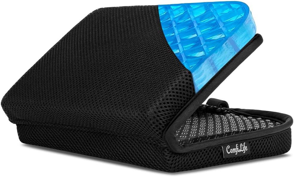 ComfiLife Ergo-Gel - Cojín para asiento de avión, compacto, plegabl...