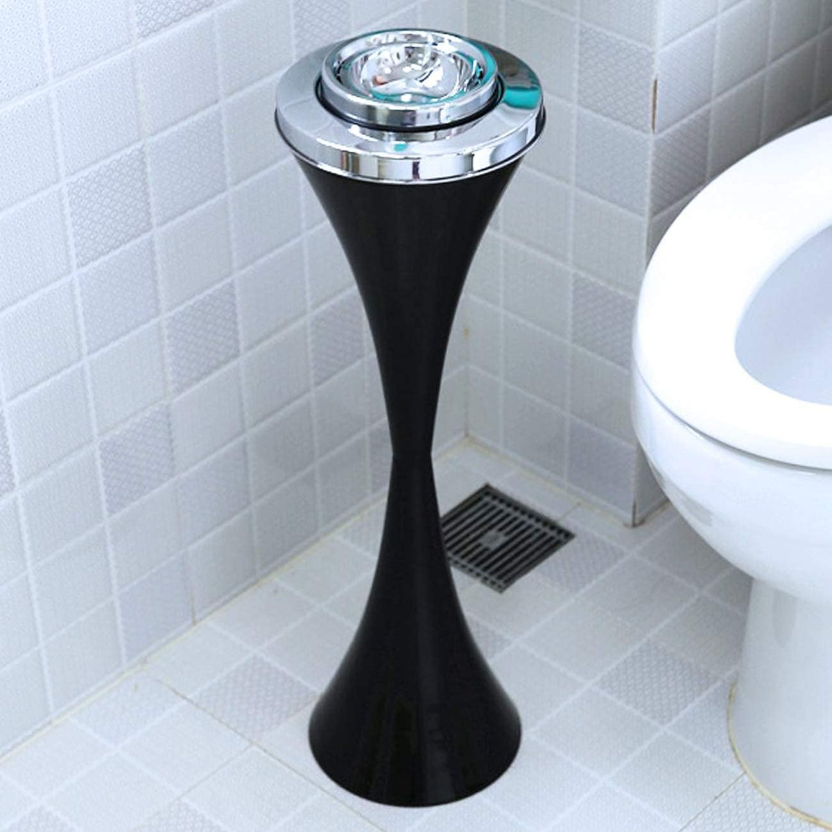 BEAMNOVA Soporte negro del cenicero del piso para el cubo desmontab...