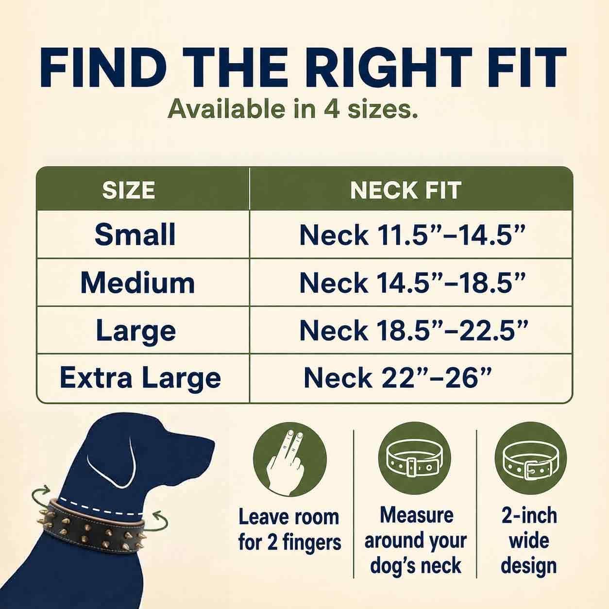 DowgClub Collar de perro de cuero con pinchos, cuero bridle de gran...