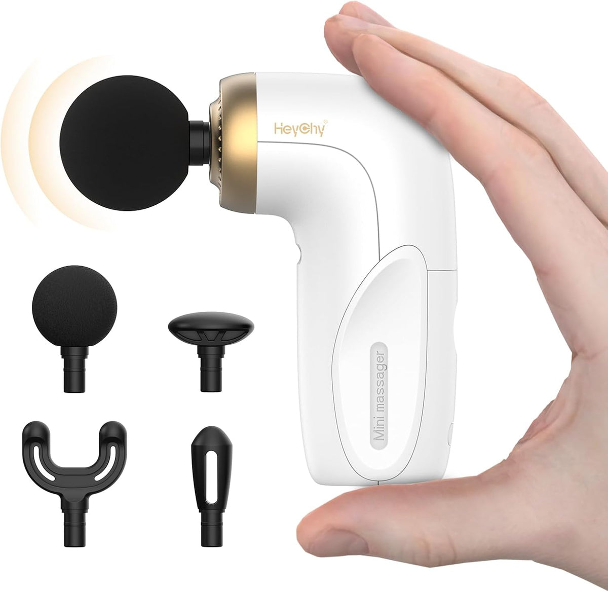HEYCHY A1 Pistola de masaje Super Mini, masajeador de percusión par...
