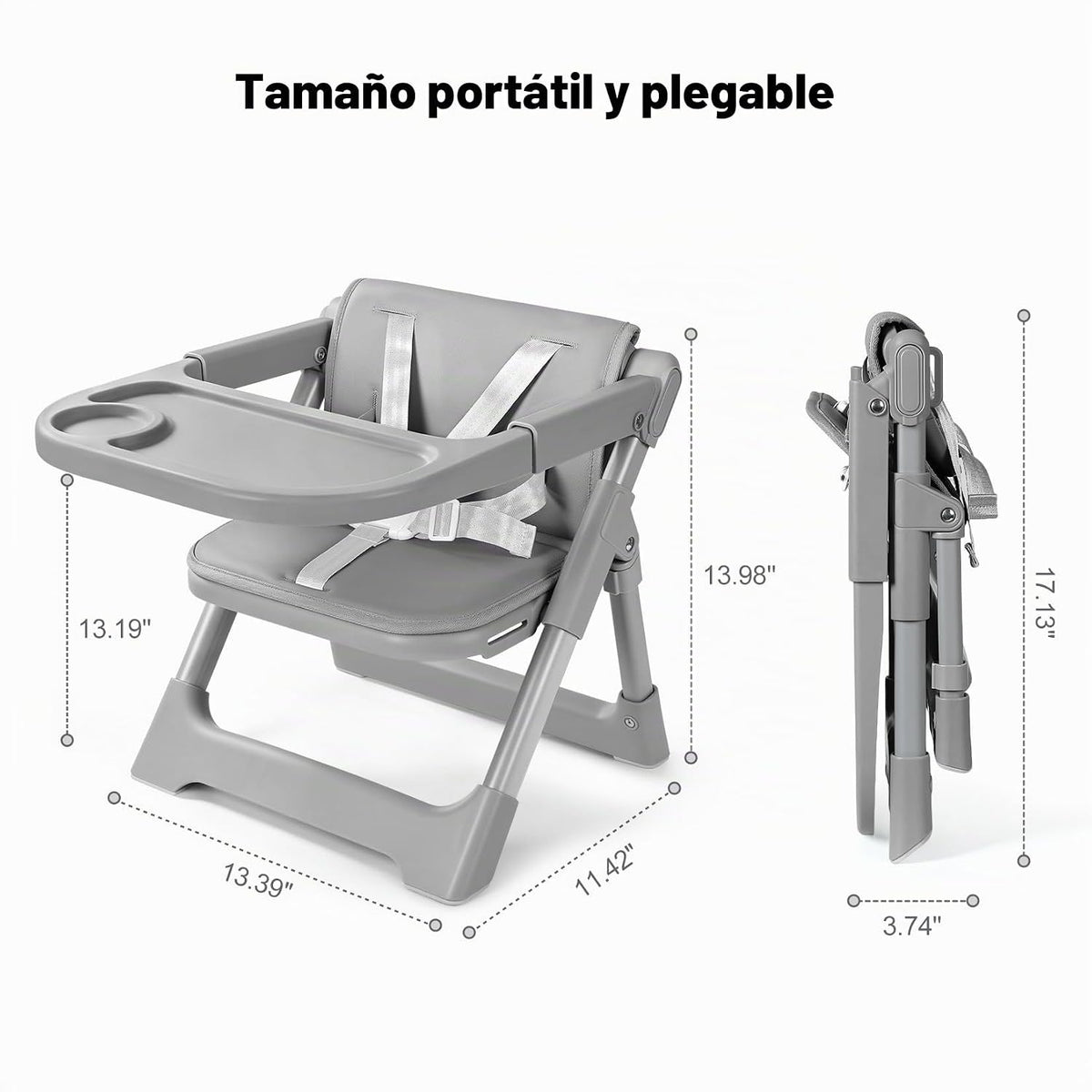 Asiento elevador para silla alta para bebé: asiento elevador portát...