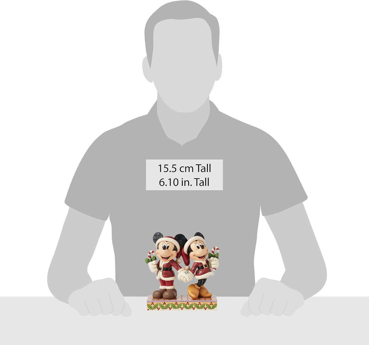 Enesco Disney Traditions by Jim Shore - Figura de Mickey y Minnie M...