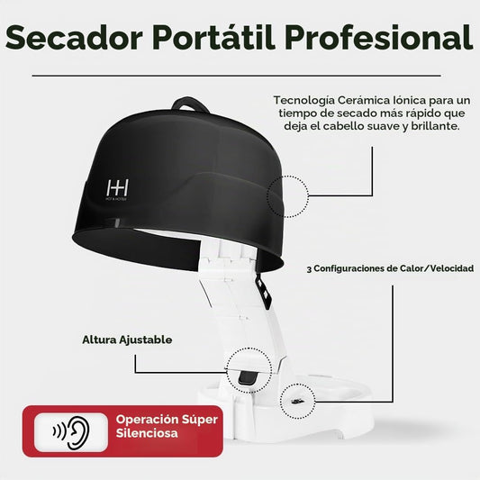 Annie Hot &amp; Hotter - Secador de campana iónico de cerámica extr...