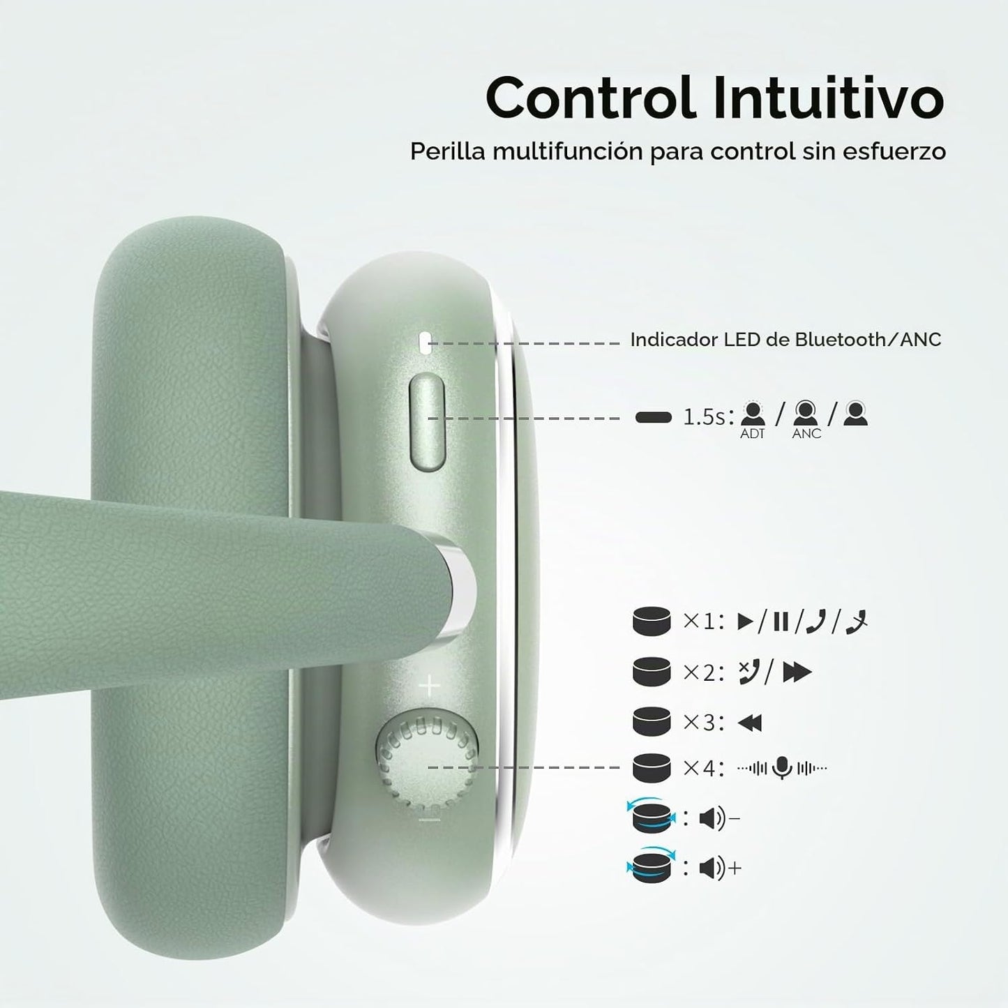 Srhythm NiceComfort 95 Auriculares híbridos con cancelación de ruid...