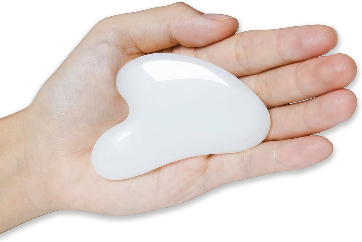 YAMHOHO Herramienta de masaje de piedra de jade Gua Sha, herramient...