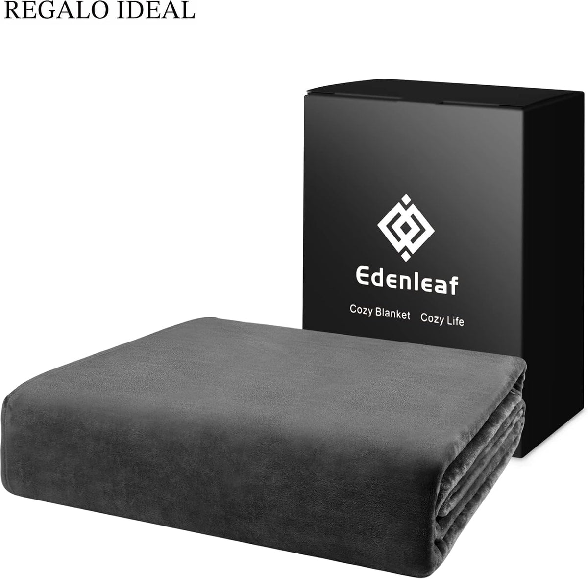 Edenleaf Manta de gran tamaño de 120 x 120 pulgadas, compañera giga...
