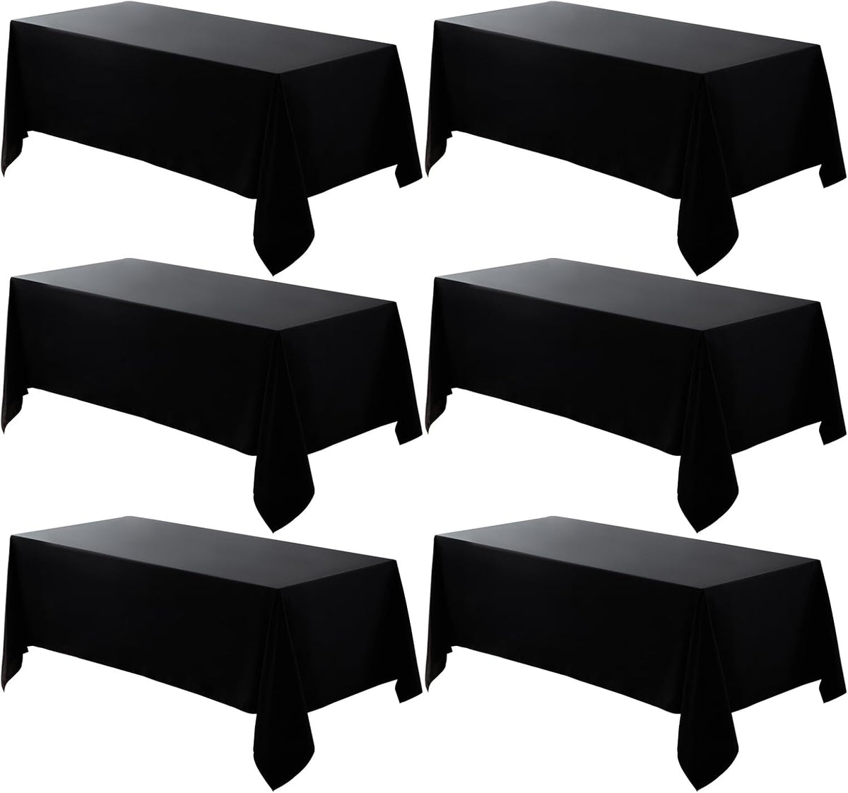 VidaFete Mantel rectangular de poliéster reutilizable de 60 x 102 p...