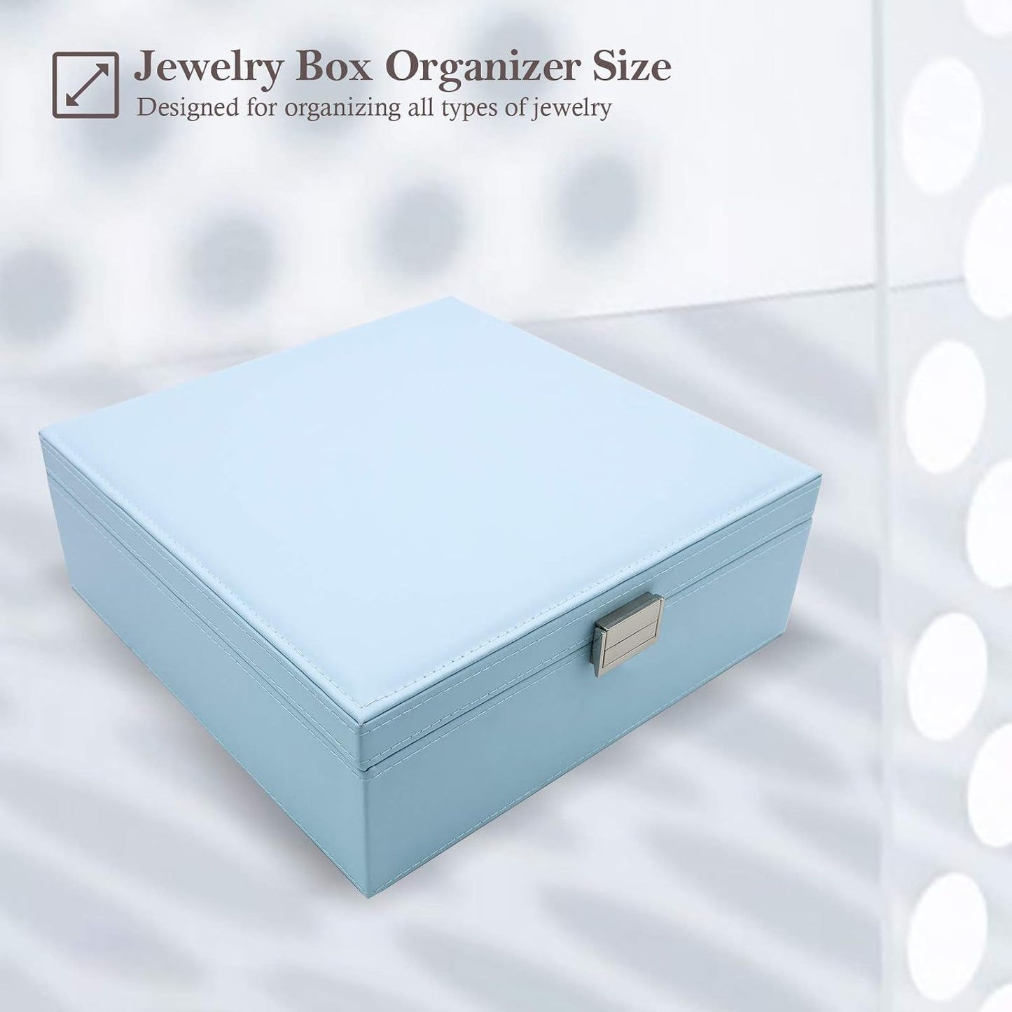 ProCase Caja de Joyas para Mujeres, 2 Capas Organizador de Joyas de...