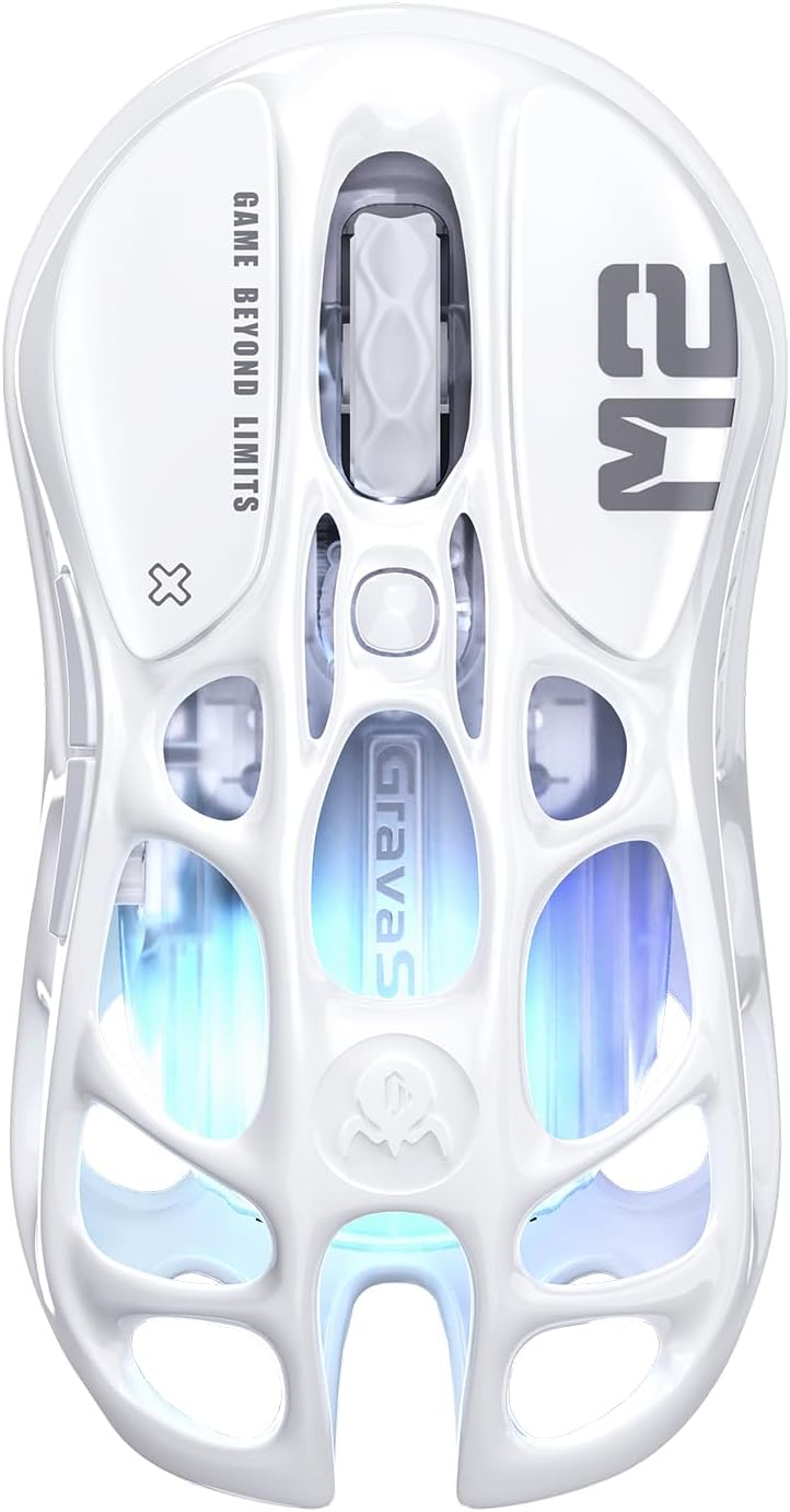 GravaStar Mercury M2 - Ratón inalámbrico para juegos, 5 Dynamic Lig...