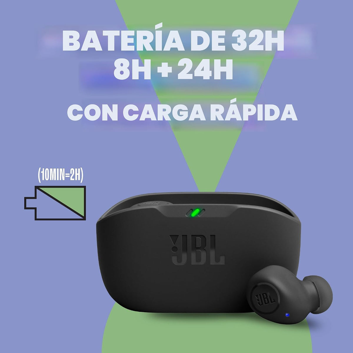 JBL Vibe Buds - Auriculares inalámbricos verdaderos, Smart Ambient,...