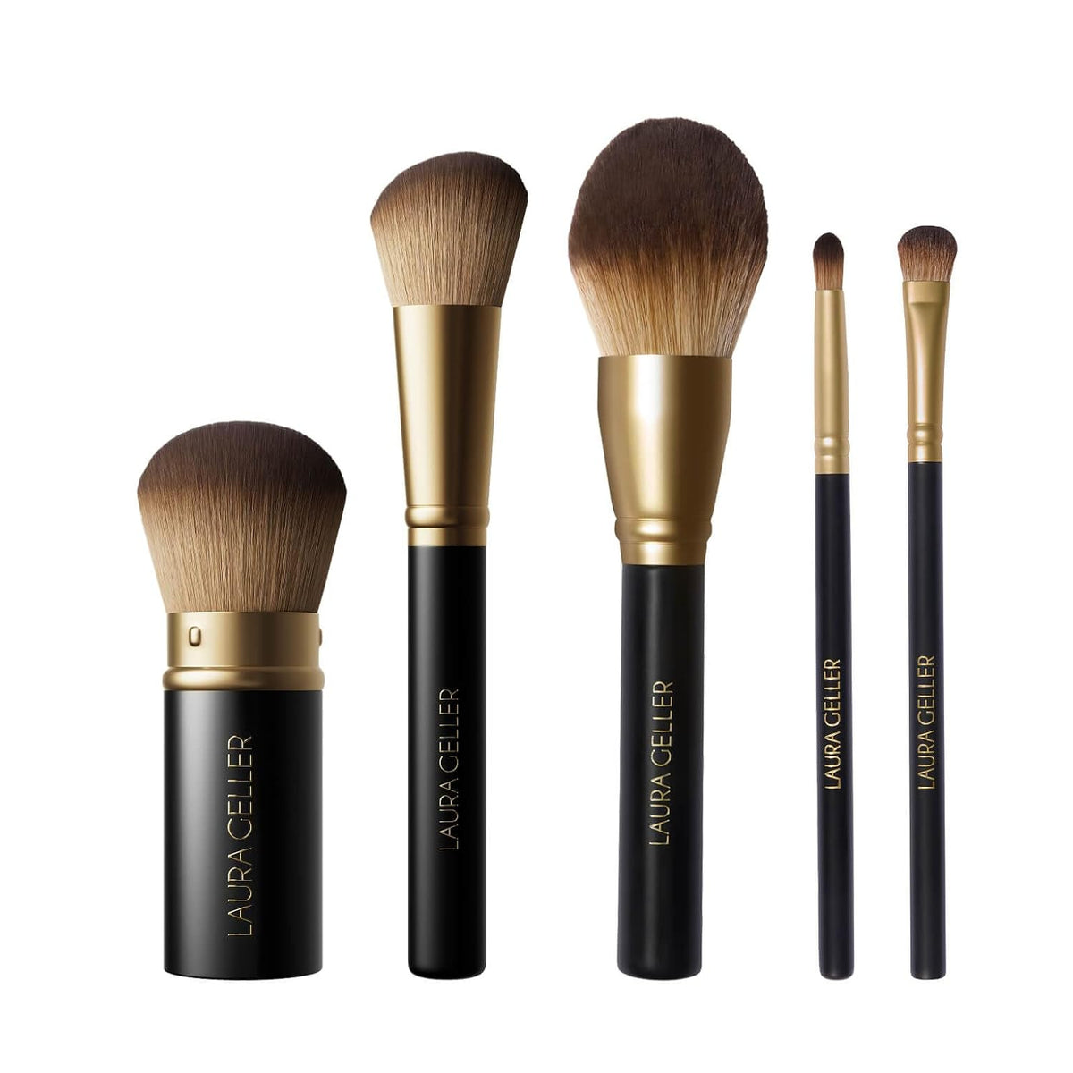 LAURA GELLER - Juego de brochas de maquillaje, sin crueldad animal,...