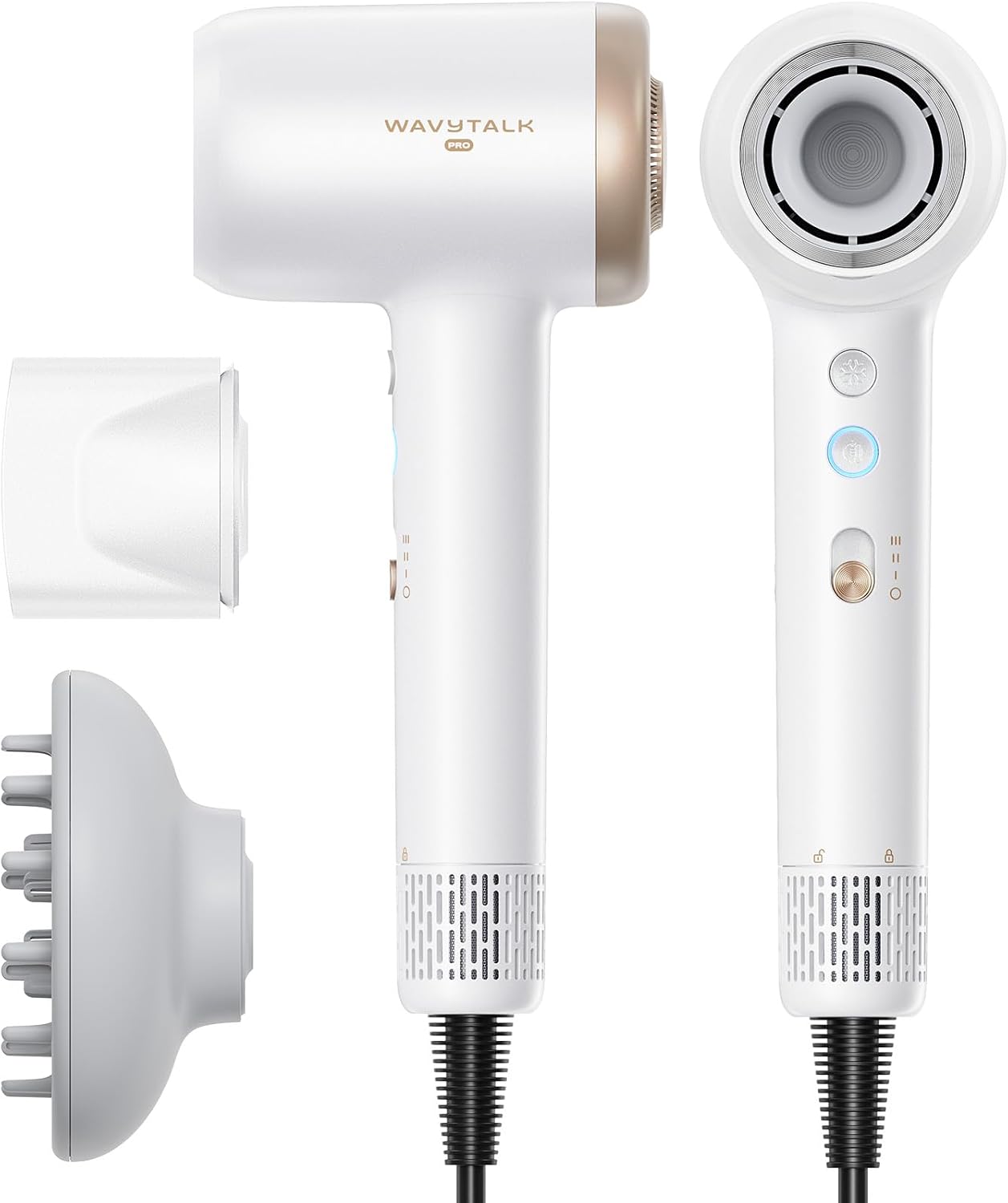 Wavytalk Turblow Pro - Secador de pelo de secado rápido con difusor...