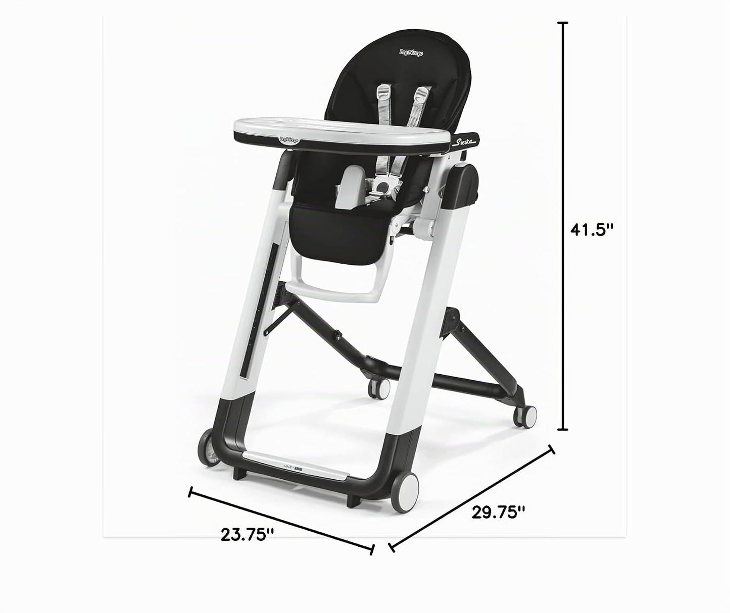 Peg Perego Siesta, Silla Alta Plegable y Reclinable para Crecer con...