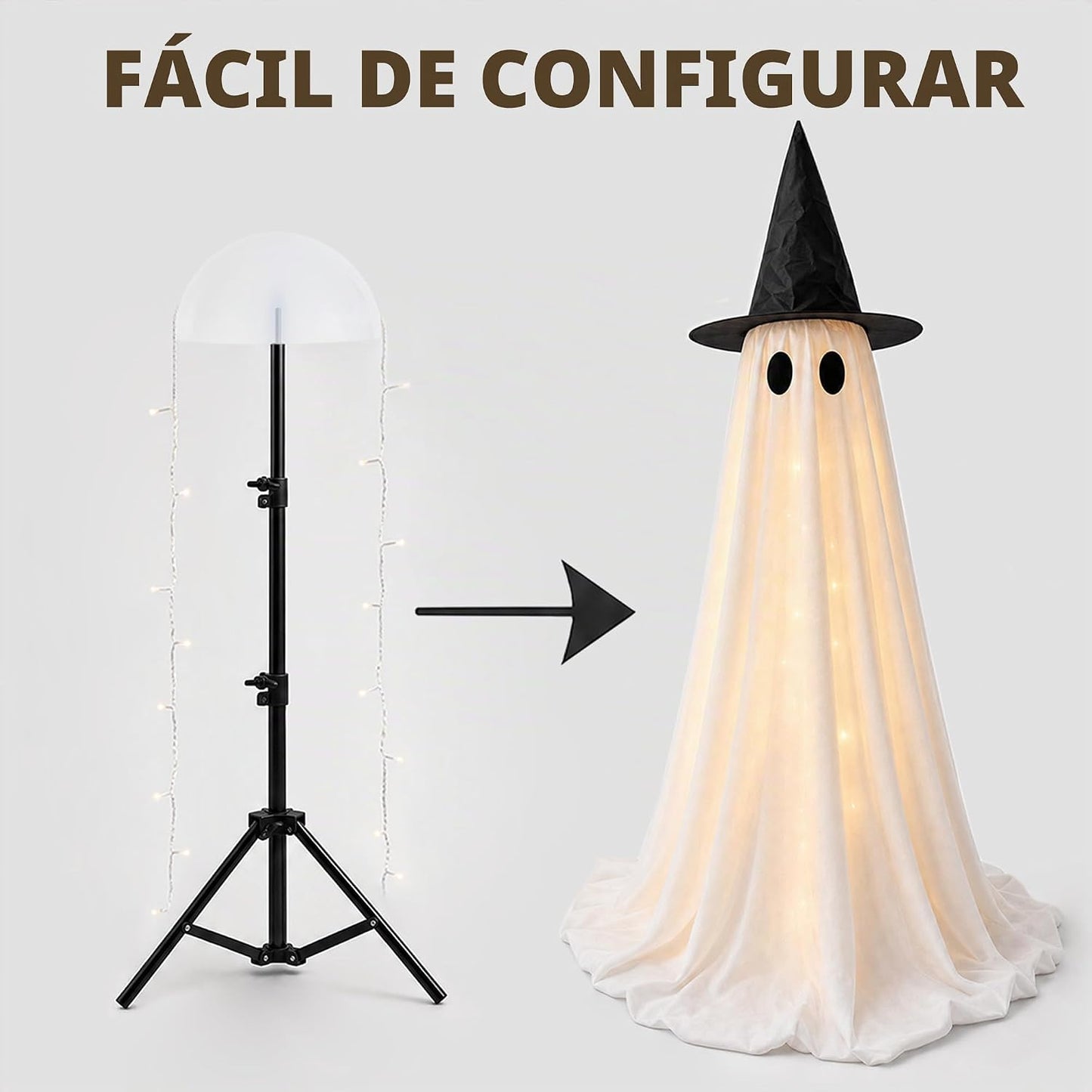 Decoraciones de Halloween para interiores \u2013 Paquete de 2 fanta...