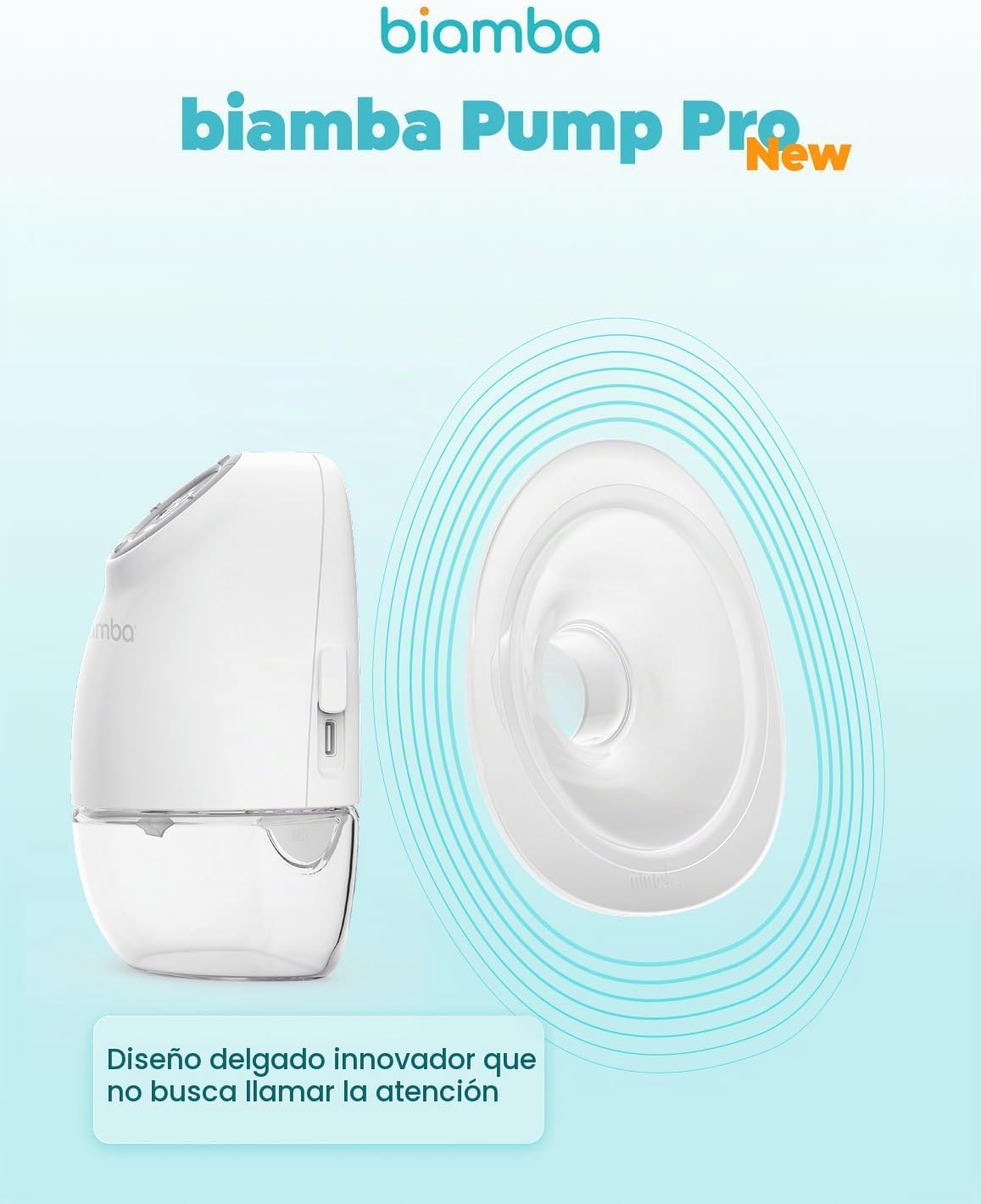 Biamba Pump Pro - Extractor de leche portátil manos libres, bombas...